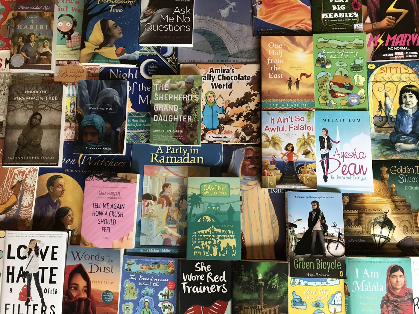 Images with empowering and inclusive story books. 