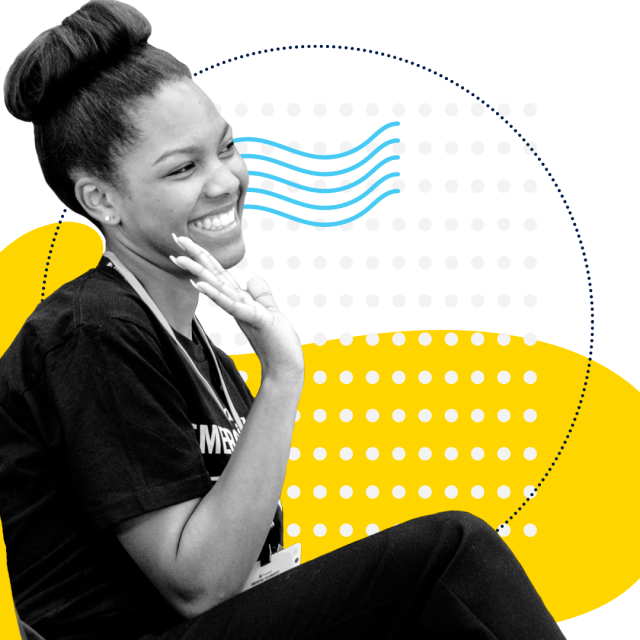 Graphic illustration of Prudential Emerging Visionaries winner Sydnie Collins