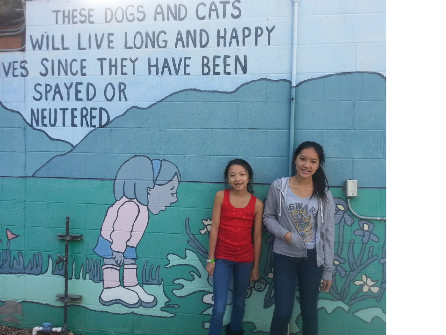 Vivian and May, founders of Linens N Love, when they started their nonprofit.