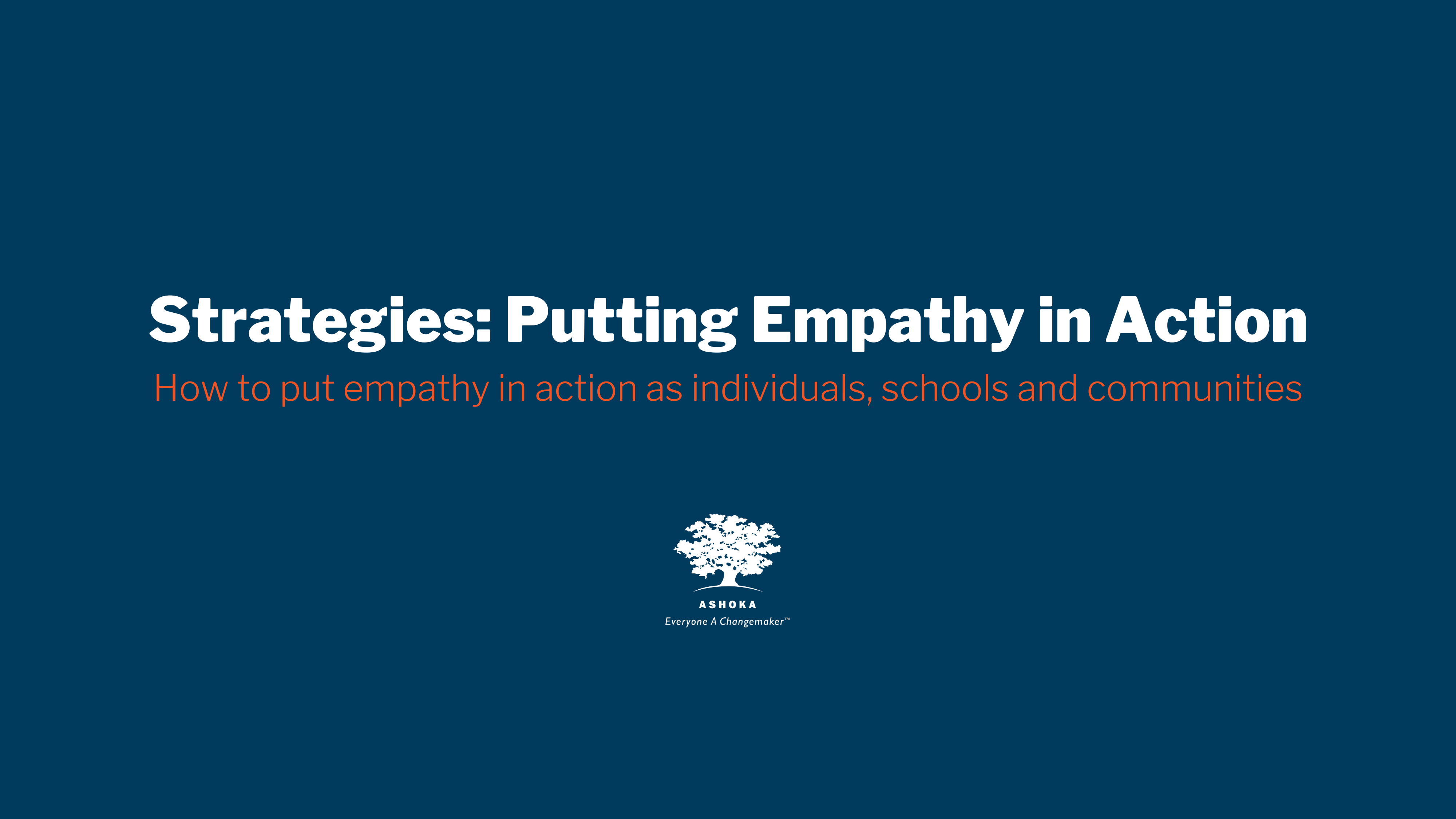 Putting Empathy in Action