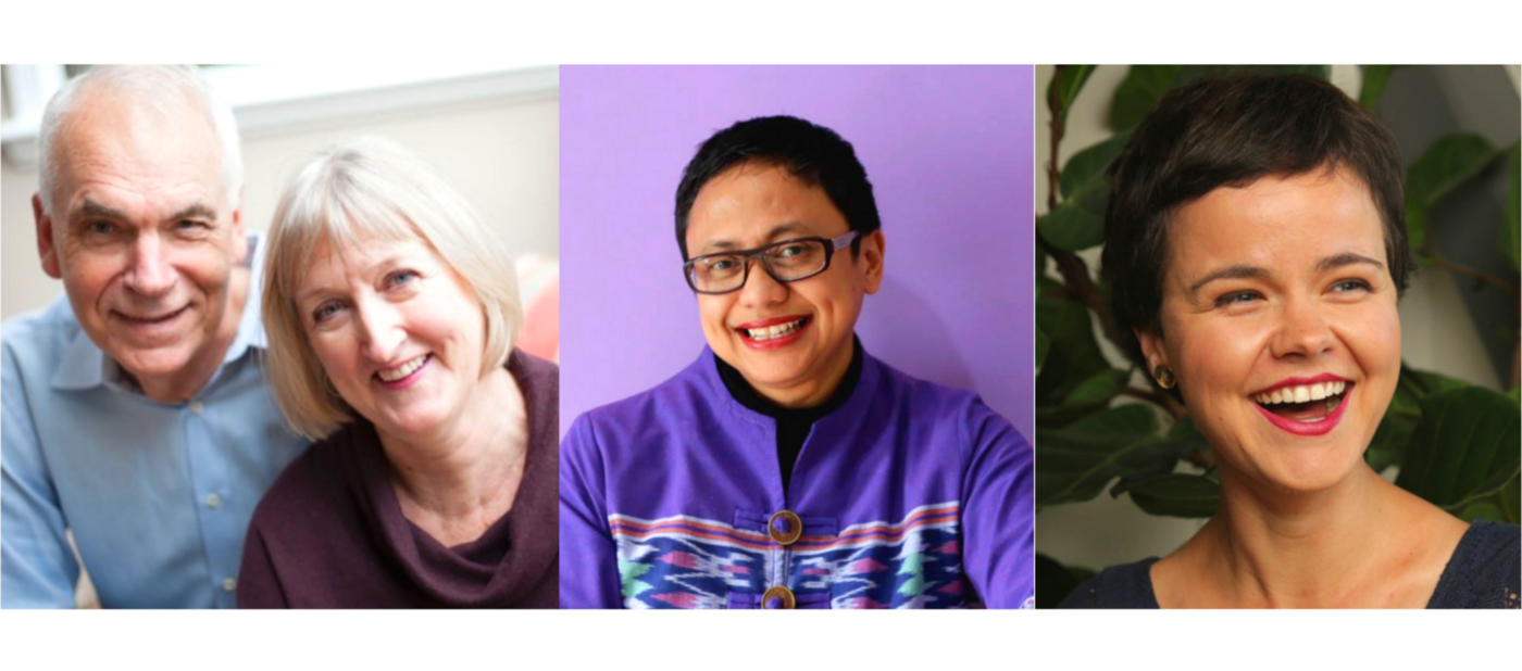 Social entrepreneurs Al Etmanski, DY Suharya and Lennon Flowers on the cover of the article. 